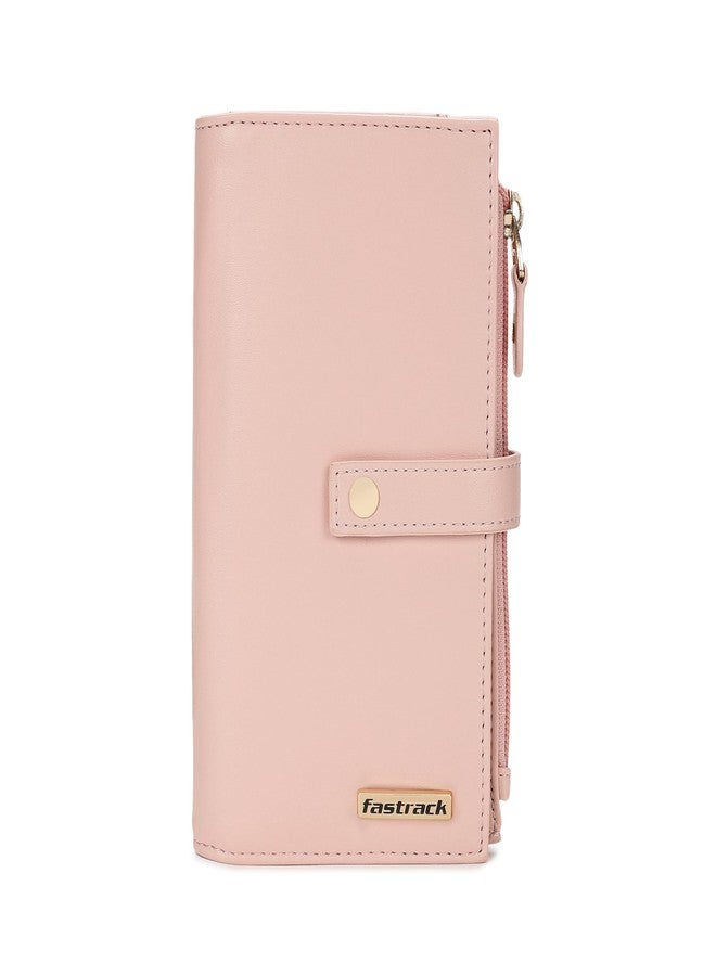 Fastrack Women's Faux Leather Multi-Pocket Wallet | Multiple Card Slots, Zip Pocket and Cash Slot | Organized and Stylish | Wallet for Casual Carry - Image 1